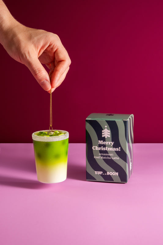 Iced matcha latte