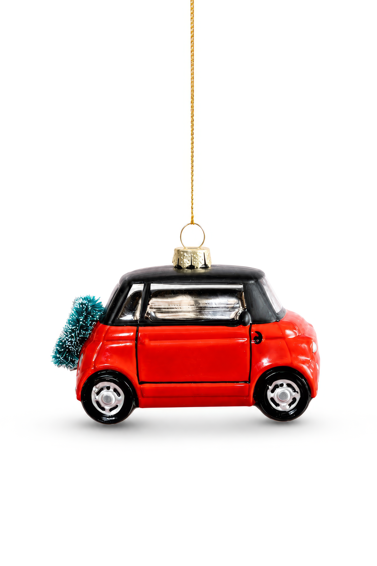 NIEUW: Stadsauto met kerstkrans oranje